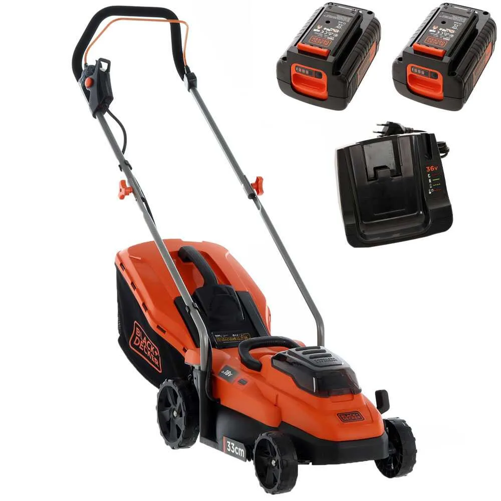 Tondeuse à gazon électrique à batterie Black & Decker BCMW3336L2-QW - 36V 2.5Ah