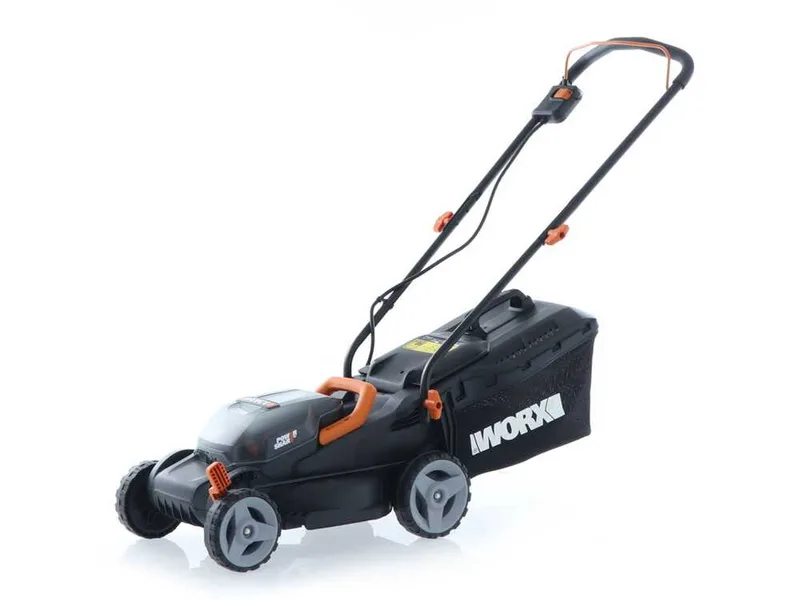 Worx WG779E - Tondeuse à gazon à batterie - 2x20V/2,5Ah - Coupe 34 cm