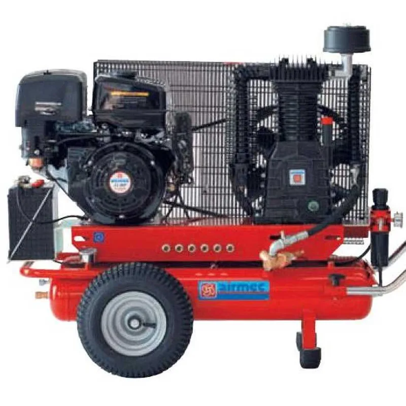Motocompresseur Airmec TTS 34110/900 moteur à essence Loncin 11 HP - compresseur