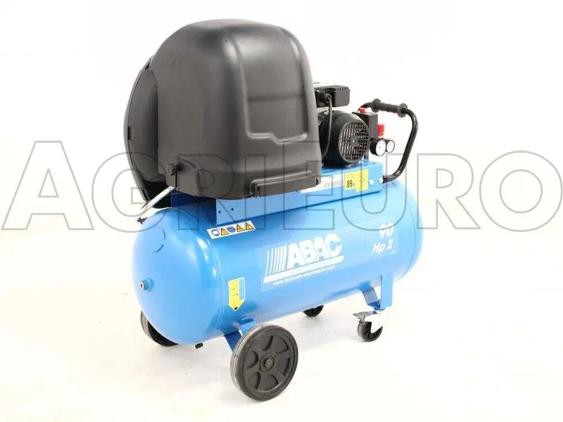 Abac silent A29B 90 CM2 - Compresseur d'air électrique monophasé par courroie silencieux - Moteur 2 CV - 90 L