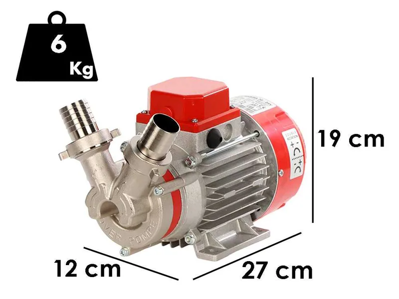 Rover Novax Marina 30 - Pompe électrique de transfert en alliage anticorrosion - 24 V