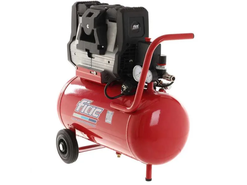 Fiac Super Silent 24 XS88 - Compresseur d'air électrique monophasé silencieux, oil-less - Moteur 0.75 Cv - 24 L