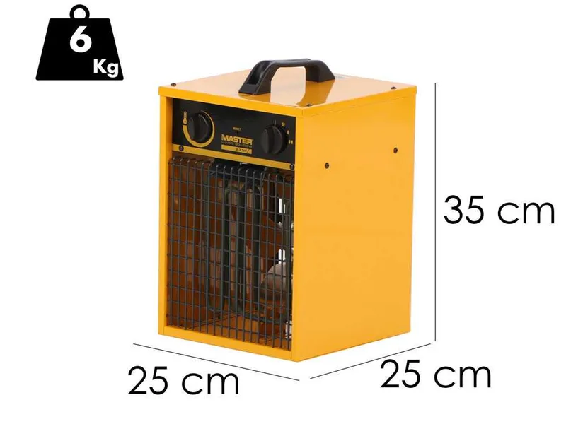 Master B 3,3IT - Générateur d'air chaud électrique avec ventilateur - 3,3 kW