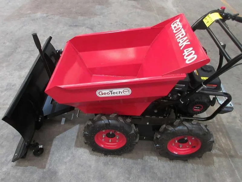 Lame antérieure pour brouette à moteur GeoTech Pro GEOTRAK 400 avec caisson de 400Kg