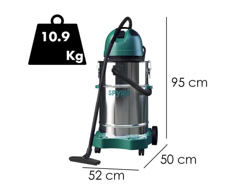 Spyro AIR50 INOX - Aspirateur solides et liquides - Capacité 50 L - 1400 W