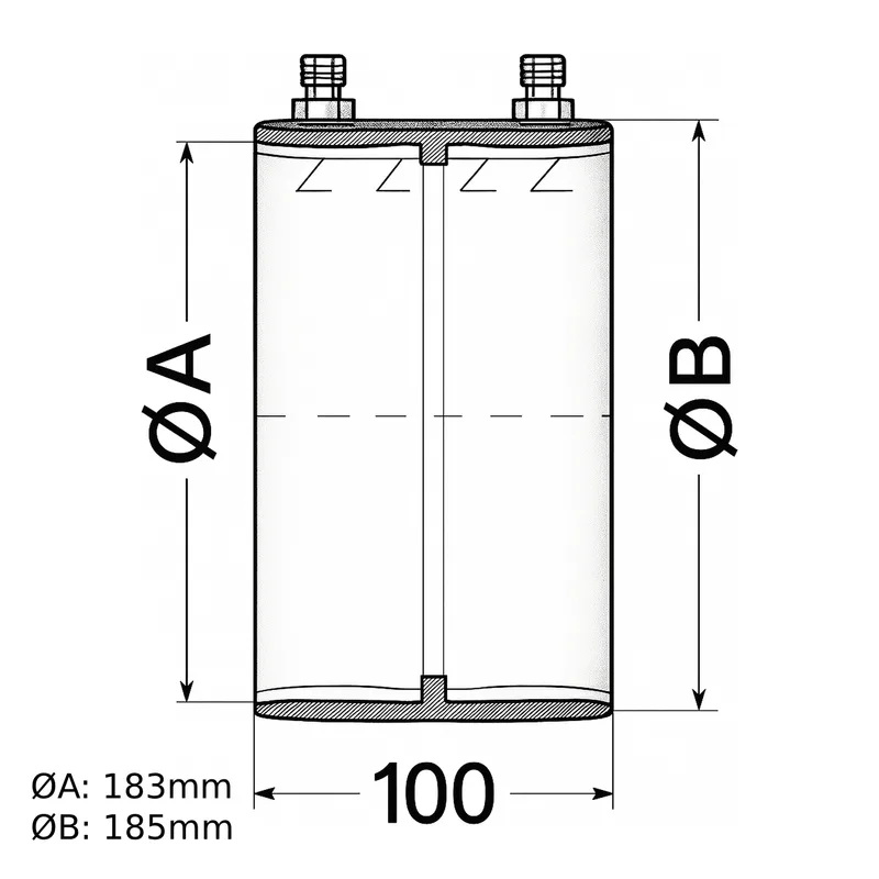 Schiedel absorbeur de bruit solidien Ø180 mm pour huile/gaz mat