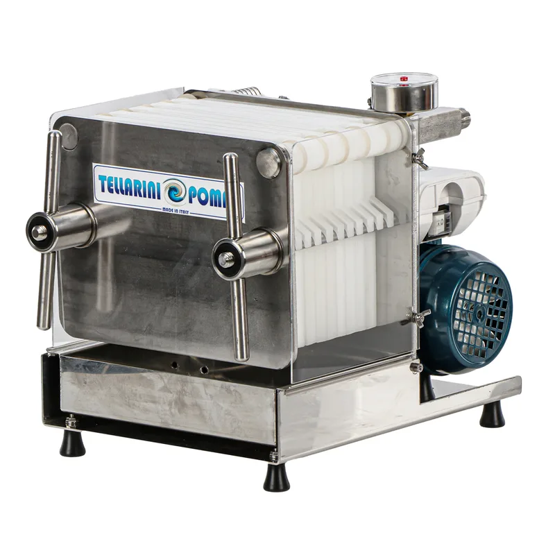 Tellarini CrystalPro jet 10 - Filtre pour vin à plaques - Pompe œnologique pour filtrer le vin