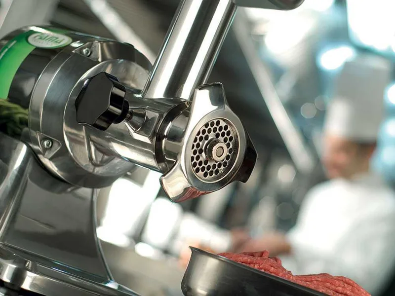 Fama TS12 - Hachoir à viande électrique - Groupe de hachage en acier inox - 230V