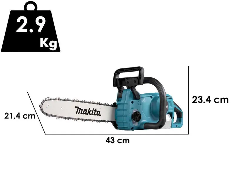 Makita DUC357Z - Tronçonneuse à batterie - Guide de 35 cm - 18 V