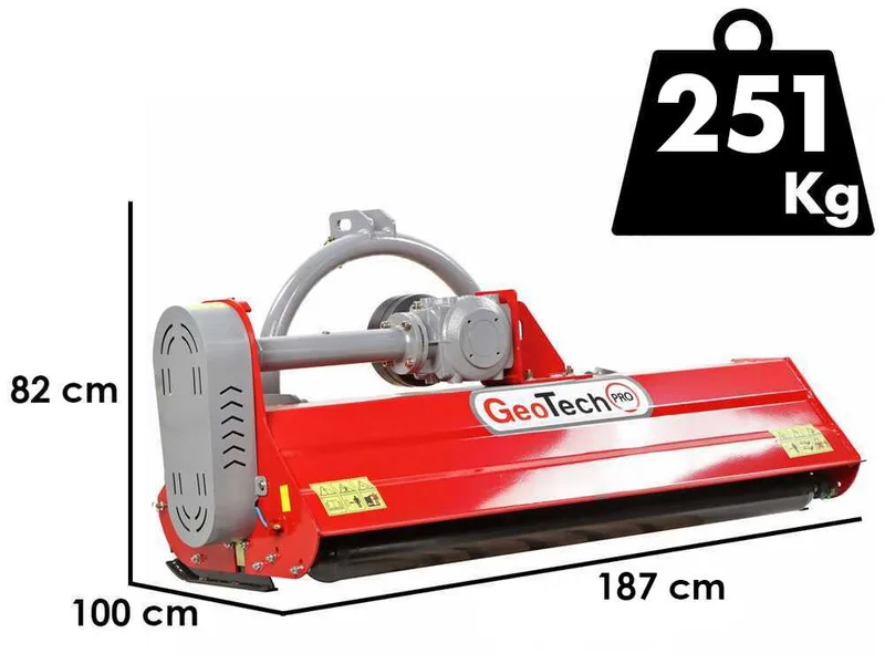GeoTech Pro KFM 170M - Broyeur sur tracteur - Série médium-légère - Déport manuel