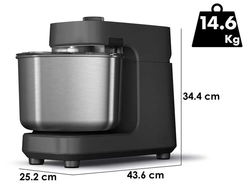 OONI Halo Pro Spiral Charcoal Grey - Pétrin à spirale 7 kg