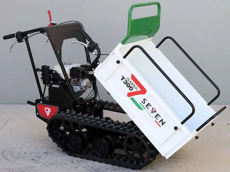 Brouette à chenilles Seven Italy T300 GX-E - Benne extensible - Charge 300 kg