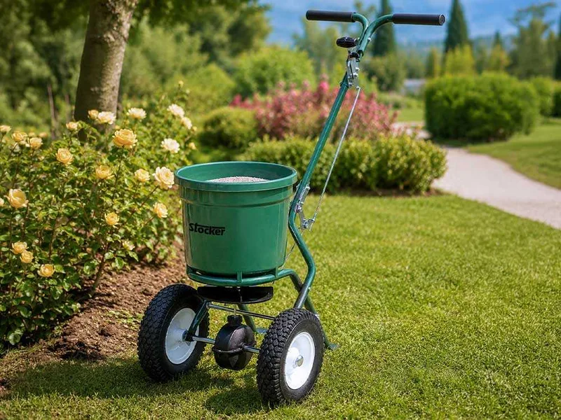 Stocker 3906 - Semoir à poussée manuelle - Épandeur d'engrais - Capacité 40 l