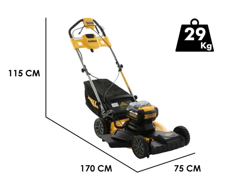 Tondeuse à gazon à batterie DeWalt DCMWSP564N-XJ - 18V - DE BATTERIE
