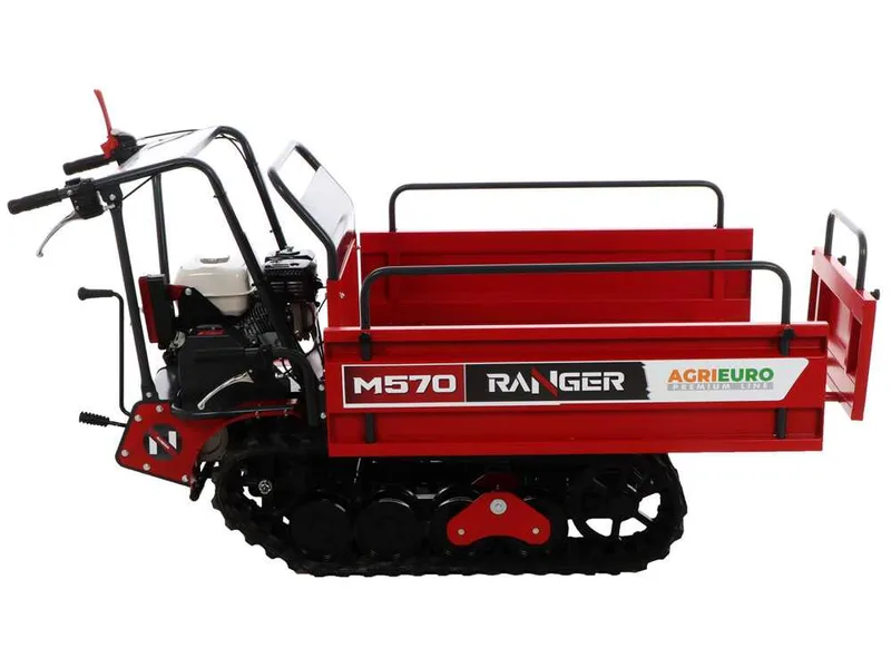 Brouette motorisée à chenilles extensible Ranger M570-E - Moteur Honda GX200 - Démarrage électrique