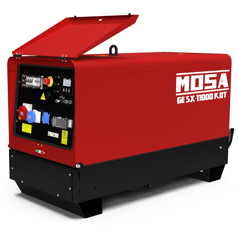 MOSA GE SX-11000 KDT - Groupe électrogène insonorisé 8.8 kW - Continu 8 kW Triphasé - Moteur Kohler KDW702