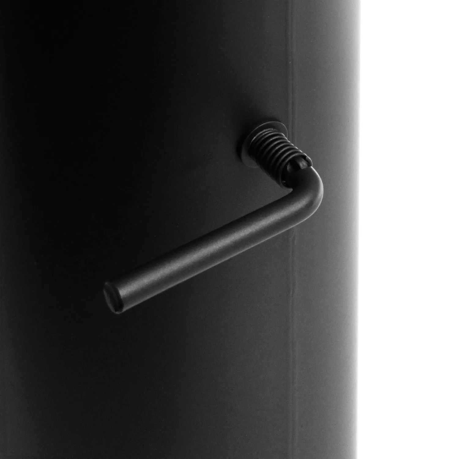Raik Basic régulation de tirage 130mm noir L: 1000mm pour tuyau de fumée / conduit de fumée
