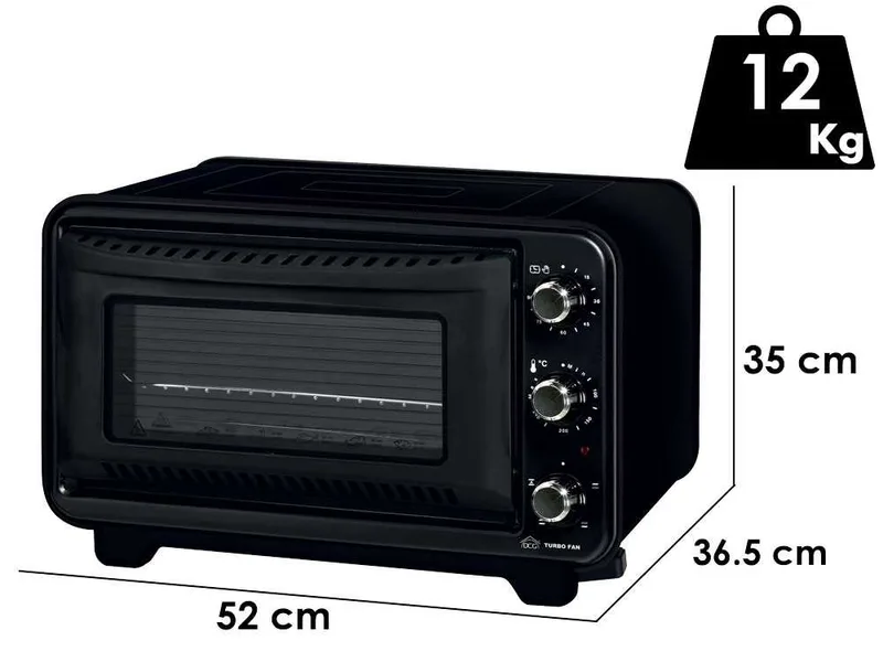 DCG MBT1035 - Four électrique ventilé 1300 W - 35 Litres