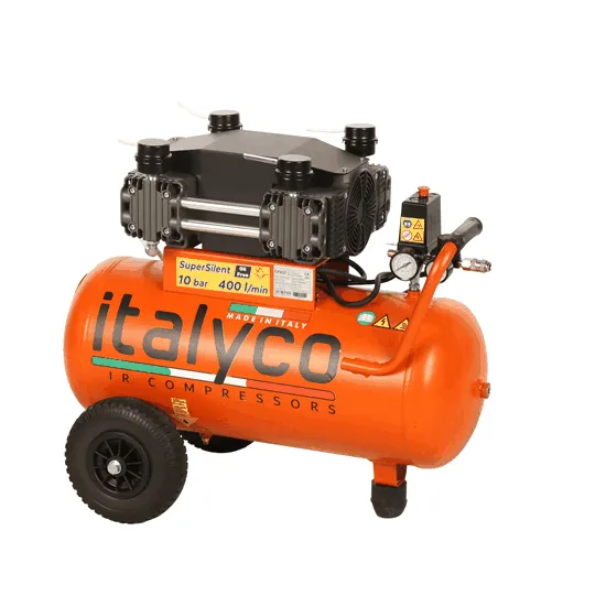Italyco KP 50/3 OL - Compresseur d'air électrique monophasé silencieux - Oil-less - Moteur 3 CV - 50 l