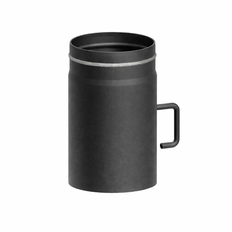 Raik tuyau LS diamètre 150x250x2,00mm rétréci avec modérateur de tirage gris