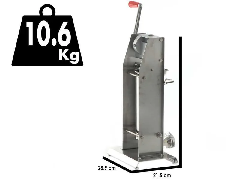 Tre Spade Mod. 5/V Deluxe - Poussoir à saucisse vertical manuel 5 kg - 2 vitesses