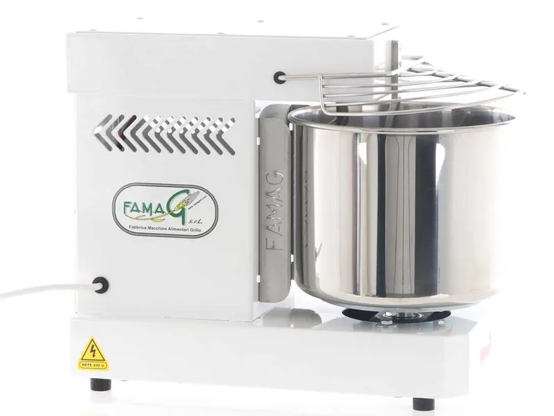 Pétrin à spirale Famag Grilletta IM 8 10 vitesses - Haut niveau d'hydratation - Capacité de cuve 8 Kg 11.5L