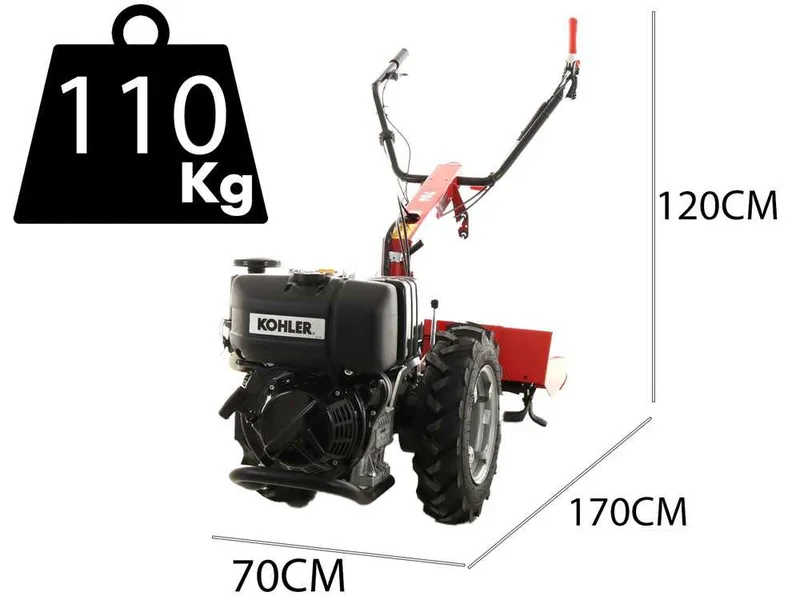 GINKO 706 Motoculteur diesel - Kohler KD 15 350 - 9,5 Cv