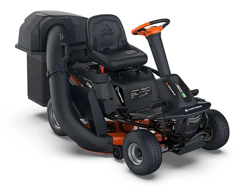 Yard Force E559 - Tondeuse autoportée à batterie - 56V/50Ah - Bac de ramassage, éjection latérale et mulching