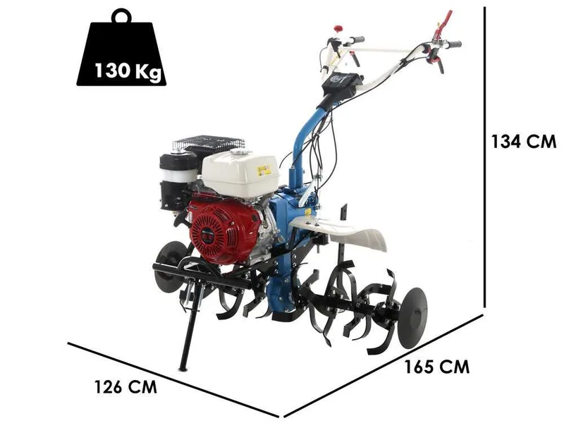 AGT 13000 - Motobineuse à essence 13 CV - Honda GX390 389 cm³ - Vitesses 2+1 marche arrière