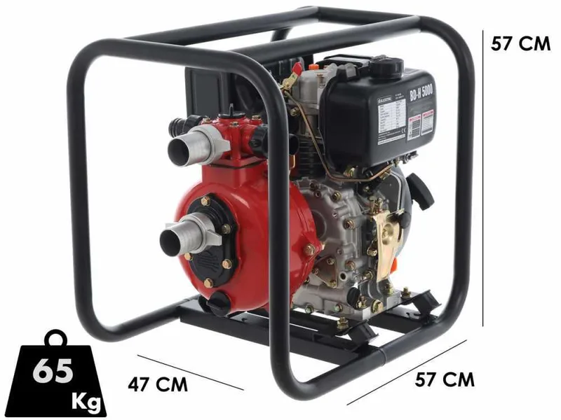 Pompe thermique Blackstone BD-H 5000 raccords 50 mm - 2 pouces - prévalence élevée - 6 Hp - Euro 5