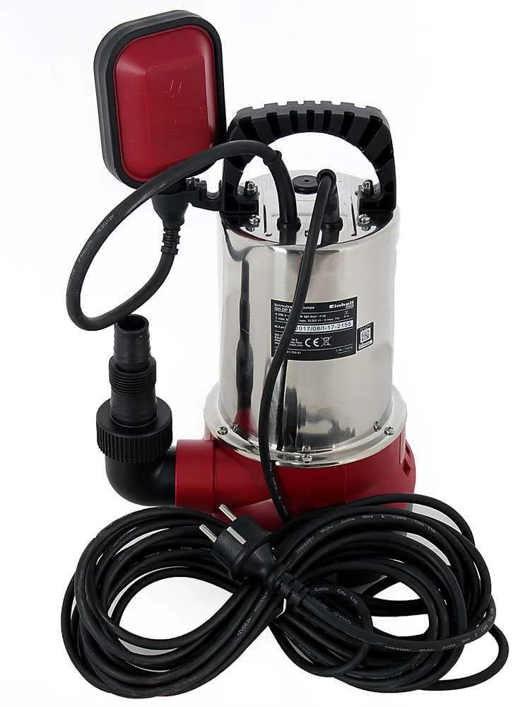 Pompe immergée électrique pour eaux chargées Einhell GH-DP 6315 N - pompe Inox de 630 W