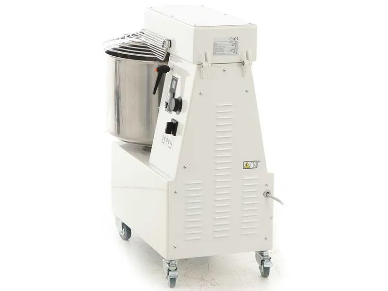 Pétrin à spirale Seven Italy GHR 50 2V - 230 V - Avec roues et minuterie - 2 Vitesses
