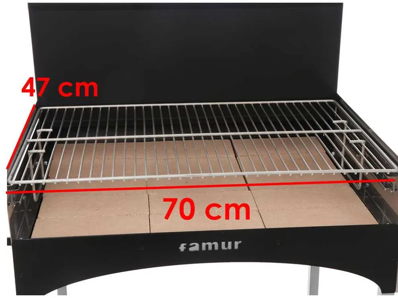 Famur BK 8 ECO - Barbecue à bois et charbon