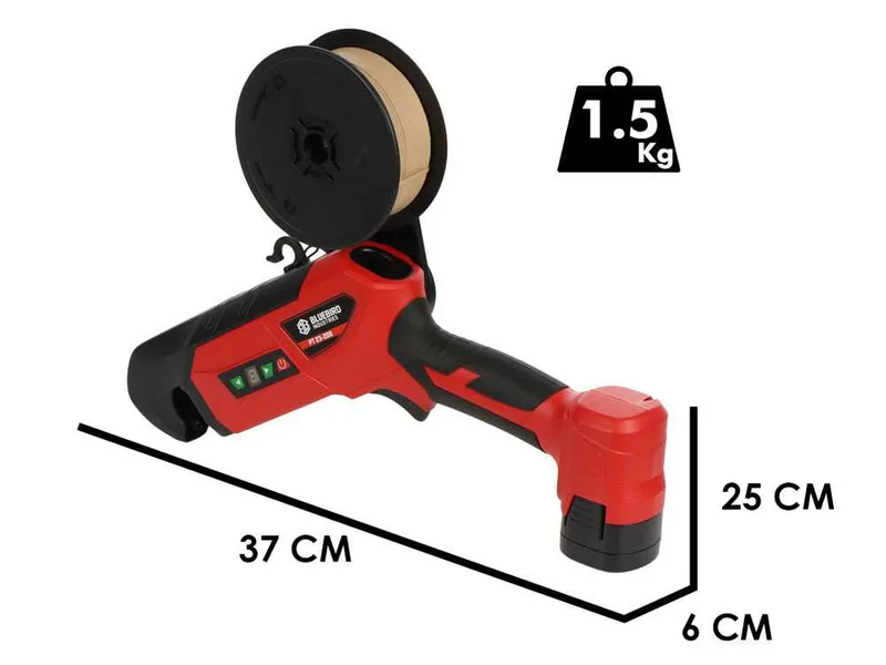 Blue bird PT23-200 - Lieuse pour vigne électrique à batterie - 2 Batteries de 14,4V 2,5Ah