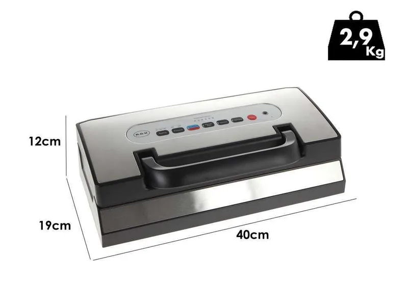R.G.V. Fresh Quality LED - Machine sous-vide - Double barre de soudure de 30 cm