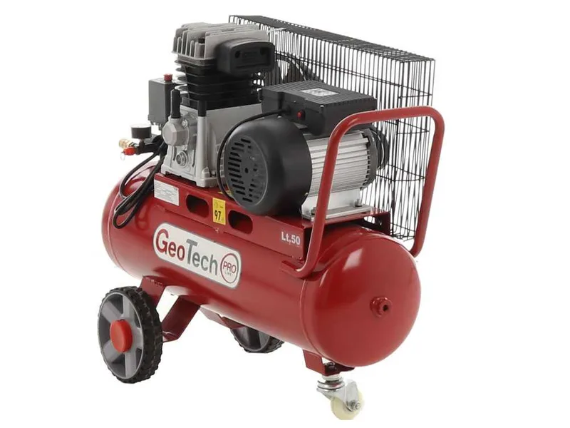 GeoTech Pro BACP50-8-2 - Compresseur d'air électrique à courroie - Moteur 2 CV - 50 litres - puissance 8 bars