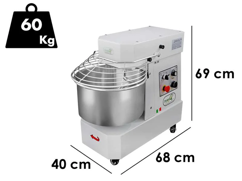 Famag IM 20/230 10 Vitesse HH - Pétrin à spirale 20 kg à haute hydratation