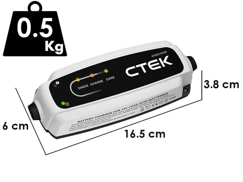 Ctek CT5 start/stop 12V - Chargeur de batterie mainteneur automatique - 8 Phases
