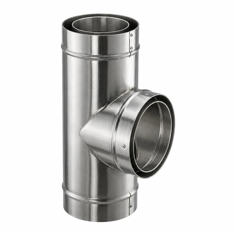 Schiedel Coude 90° avec pied support pour ICS Ø 130 mm