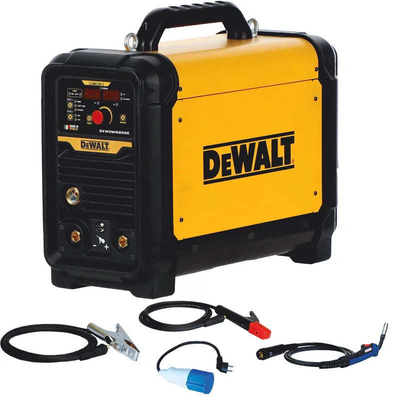 De Walt dxwdmig 200E - Poste à souder Inverter Multiprocédé (mig-mag/mma/tig Lift) - à courant continu (DC)
