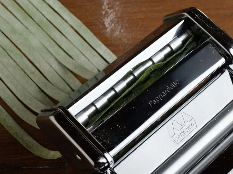 Marcato Atla+ Set Multipast - Machine à pâtes manuelle inox + 3 accessoires
