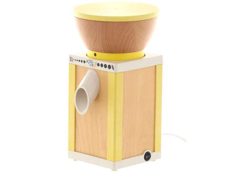 Komo KoMoMio Jaune - Moulin à farine en hêtre avec meules en pierre - 360W