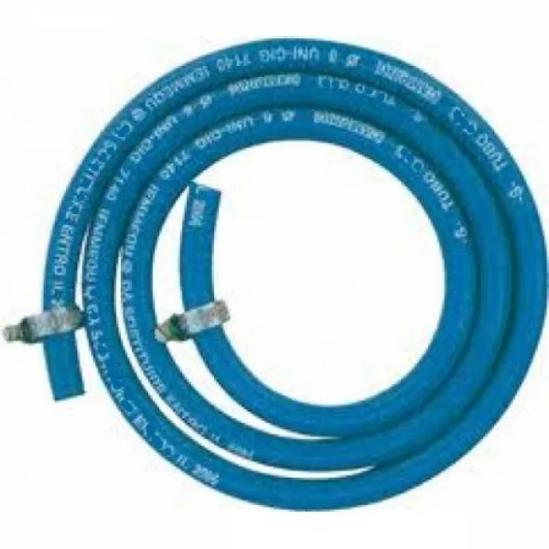 Tuyau haute pression avec colliers de serrage attelage groupe régulateur 250 - 19 cm