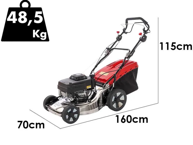 Marina Systems MX 55 SK 3V - Tondeuse à gazon thermique tractée - Moteur Kawasaki FJ180V