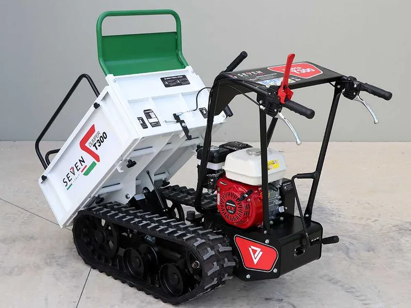 Brouette à chenilles Seven Italy T300 GX - benne extensible - capacité de charge 300 kg
