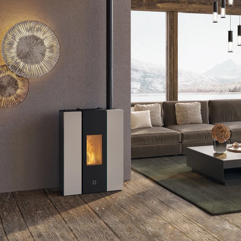 EK63 Gotha 70 Evo Poêle à granulés acier gris tourterelle