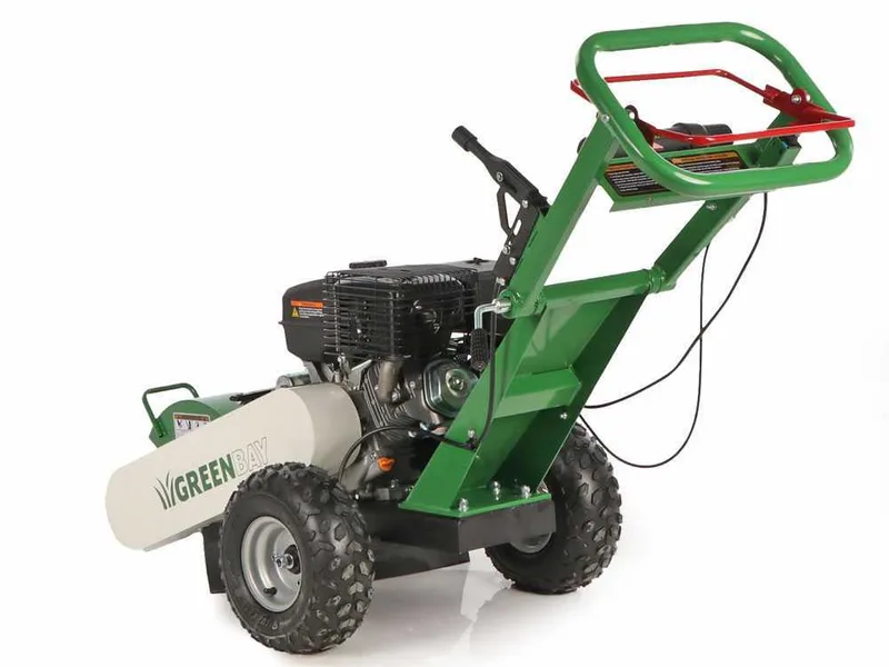 GreenBay Deep LE-330 - Rogneuse de souches - Moteur Loncin 420 cm3 avec démarrage électrique - Roue de coupe avec 8 fraises en carbure de tungstène