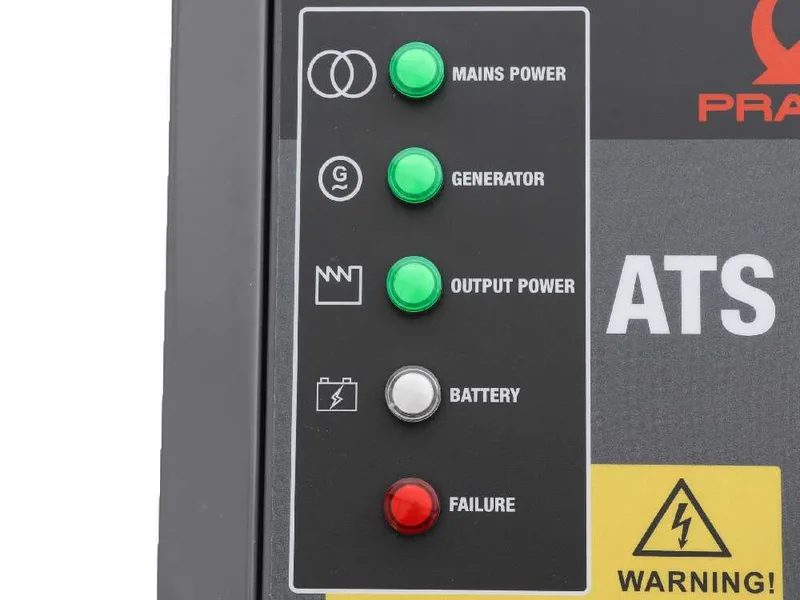Boîtier ATS monophasé Pramac pour les groupes électrogènes PMi 4500 et PMi 6500