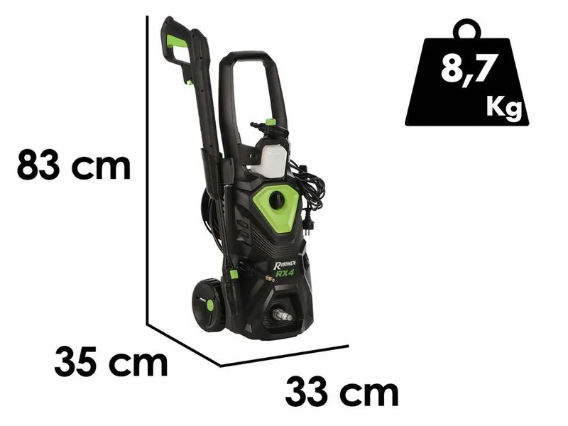 Ribimex RX4 - Nettoyeur haute pression à eau froide -160 bar max - Débit 480 l/h