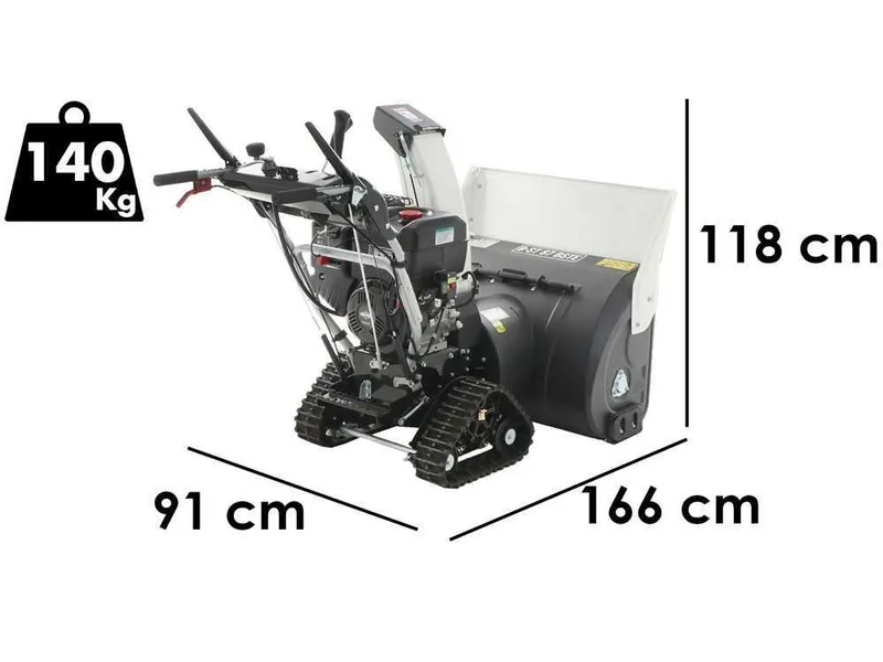 BlackStone B-ST 87 BSTE - Fraise à neige thermique - à chenilles - B&S 2100